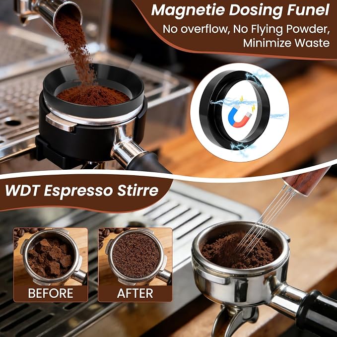 Kit Barista de 9 Piezas con Estación de Madera