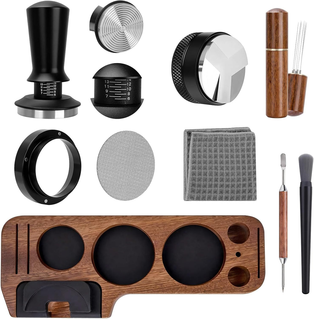 Kit Barista de 9 Piezas con Estación de Madera