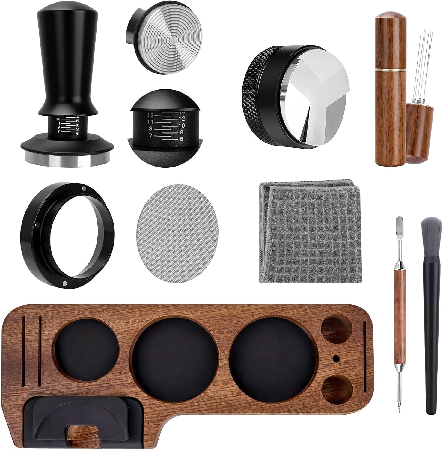 Kit Barista de 9 Piezas con Estación de Madera