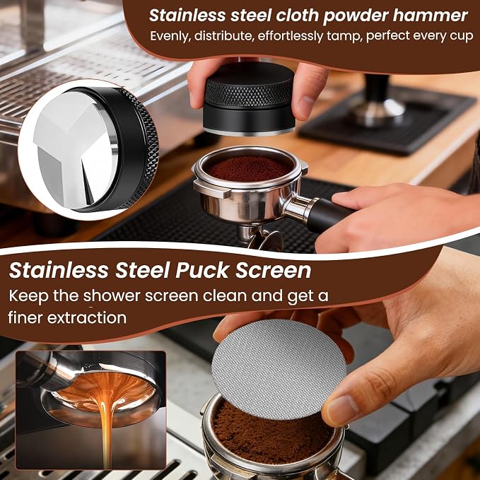 Kit Barista de 9 Piezas con Estación de Madera