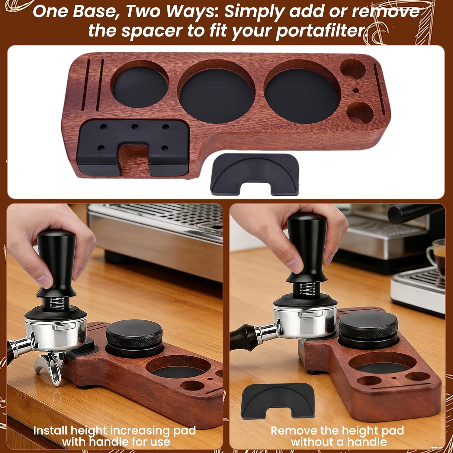 Kit Barista de 9 Piezas con Estación de Madera